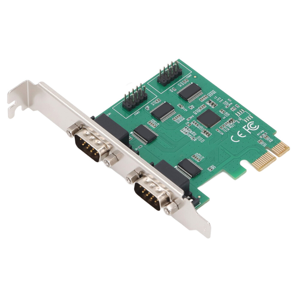 Pcie 1X To 4 Port R232 Serial Expansion Card For Ax99100 Main Control Chip Db25 To Db9 R232 Interface Adapter Card 9451296882473