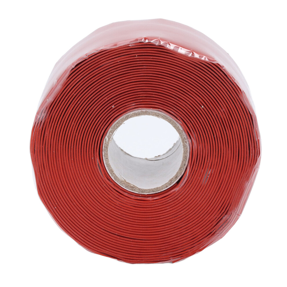 Silicone Rubber Repair Tape 5M Length 50Mm Width 0.8Mm Thick Self Adhesive Water Hose Leak Seal Tape Red 7891296882882
