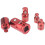 5-Piece Impact Socket Adapter Set, Red, Chrome Vanadium Steel 1