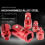 5-Piece Impact Socket Adapter Set, Red, Chrome Vanadium Steel 5