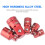 5-Piece Impact Socket Adapter Set, Red, Chrome Vanadium Steel 12