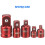 5-Piece Impact Socket Adapter Set, Red, Chrome Vanadium Steel 6