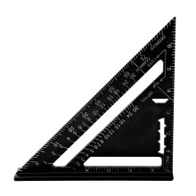 Aluminum Alloy Carpentry Triangle Ruler with Imperial & Metric Scales