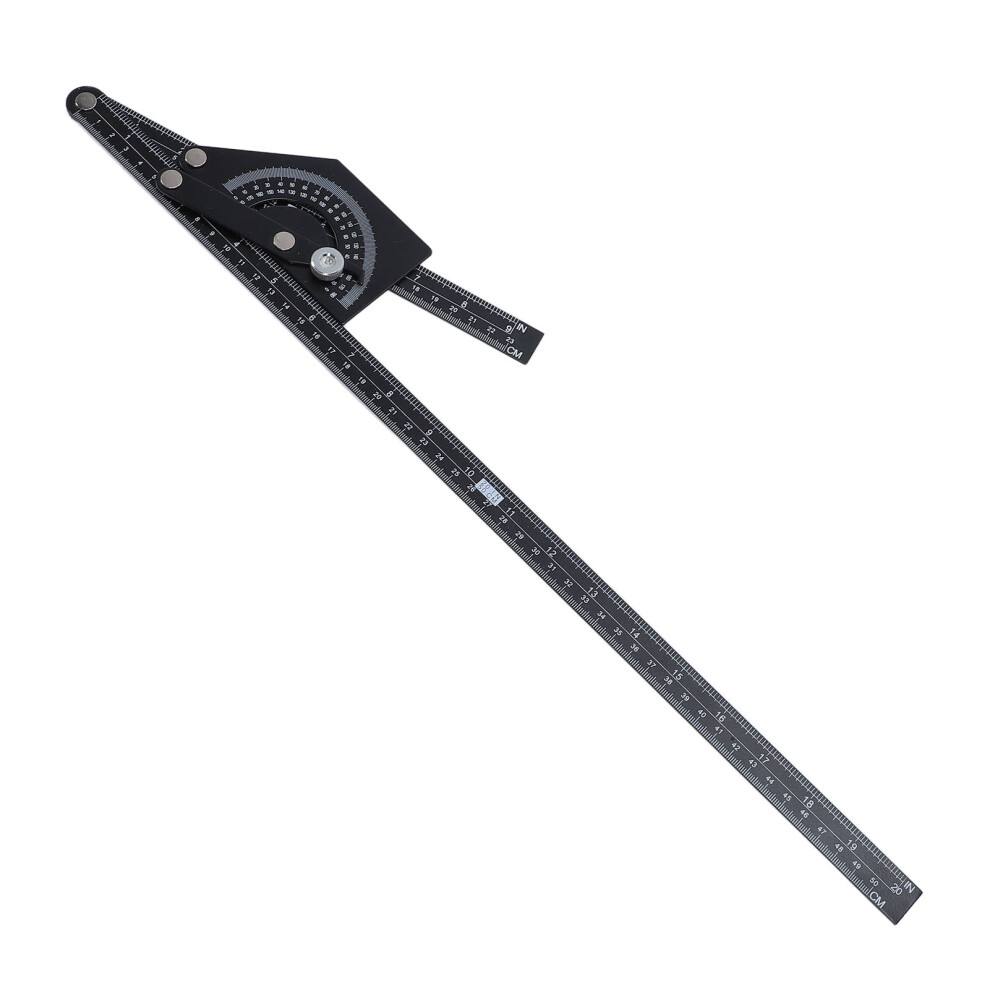 Angle Finder Protractor 0 To 180 Degrees Stainless Steel Angle Measuring Tool For Woodworking Construction 9381296884972