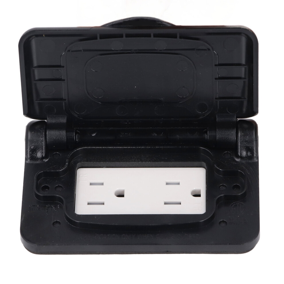 Power Outlet Box Spring Style Weather Proof Socket With Cover Outdoor Duplex Receptacle For Rv Camping Car Travel Trailer 9321296885173