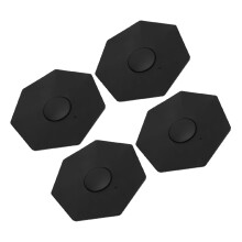 4Pcs Black Wheel Hub Caps Dust-Resistant Snap-On Fit for Front/Rear Vehicle Wheels