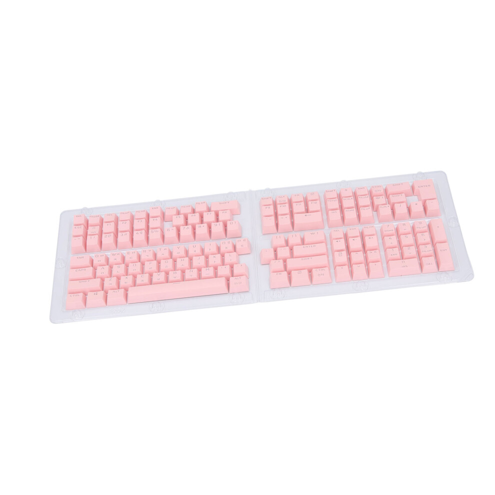 132 Keys Korean Keycaps Oem Height Keycap Replacement For 61 62 64 68 72 75 84 87 88 98 100 104 108 Mechanical Keyboard Light Red 4351296888879