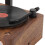 Wood Grain Retro Record Player Bluetooth Speaker, 5W, 1500mAh 12