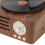 Wood Grain Retro Record Player Bluetooth Speaker, 5W, 1500mAh 10