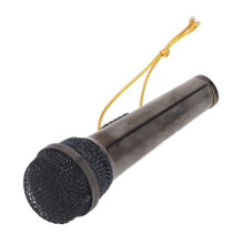 Miniature Metal Microphone Model, Lifelike Musical Decor for Kids & Babies