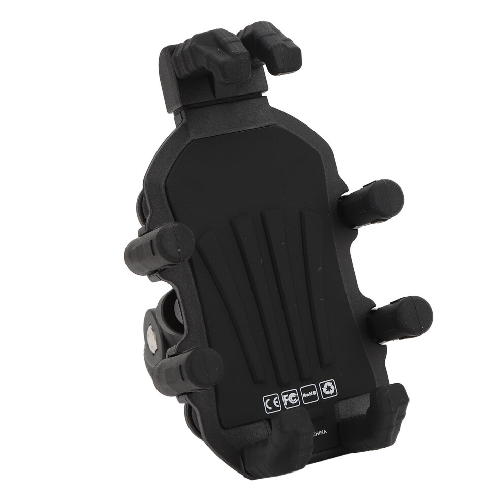 Motorcycle Fork Stem Phone Mount With Vibration Dampener High Speed Secure Lock Adjustable Mount For 4.9 To 8.1In Smartphones M10 Ball Head 6921296891186