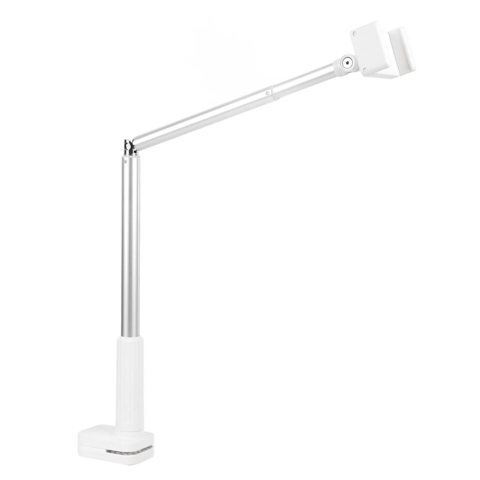 Desk Phone Stand Adjustable Height Cell Phone Holder Muti Angle Overhead Phone Mount With Clamp For Headboards Bedside Tables Desks 4961296890781