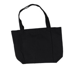 Lightweight Canvas Yoga Mat Bag 47x35cm Large Capacity Black