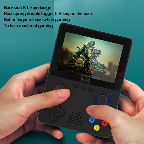 Handheld Game Console 3.5" IPS HD Dual Joystick 2000mAh Black 2