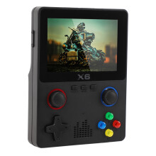 Handheld Game Console 3.5" IPS HD Dual Joystick 2000mAh Black
