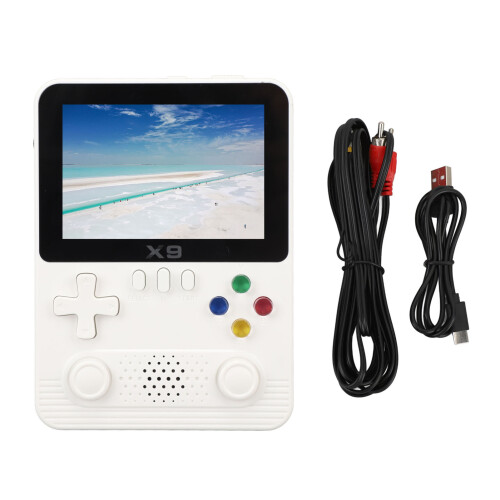 Handheld Gaming Console 3.5 Inch IPS 32GB 6000mAh Support 2 Players White 1