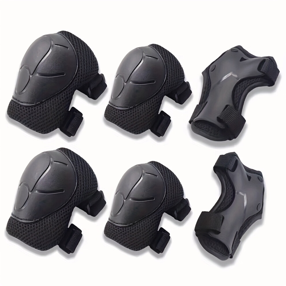 (New upgrade-black) A Complete Set of Protective Gear for Youngsters'S Cycling, Wheels, Scooters, Ice Skates, And Balance Bikes to Prevent Falls-image-OPC-PH9R78W-NEW