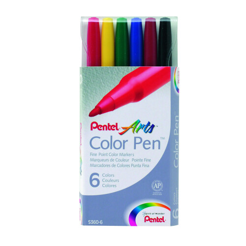 Pentel Pentel Arts Farbstift 6-Farben-Set (S360-6)