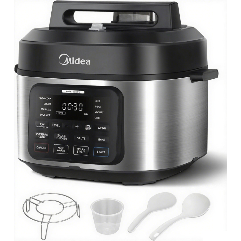 6L Midea Pressure Cooker with 12 Cooking Functions