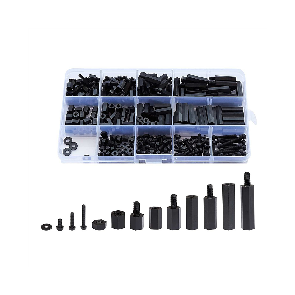 320Pcs M3 Male Female Hex Nylon Spacer Standoff Screw Threaded Pillar Pcb Motherboard 4852431787229