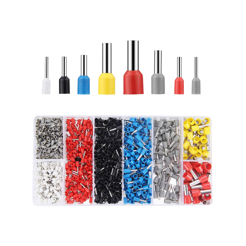 Wire Ferrules Connector Terminals Kit 1200Pcs Assortment Ferrule Insulated Cord Pin End 4852431787915