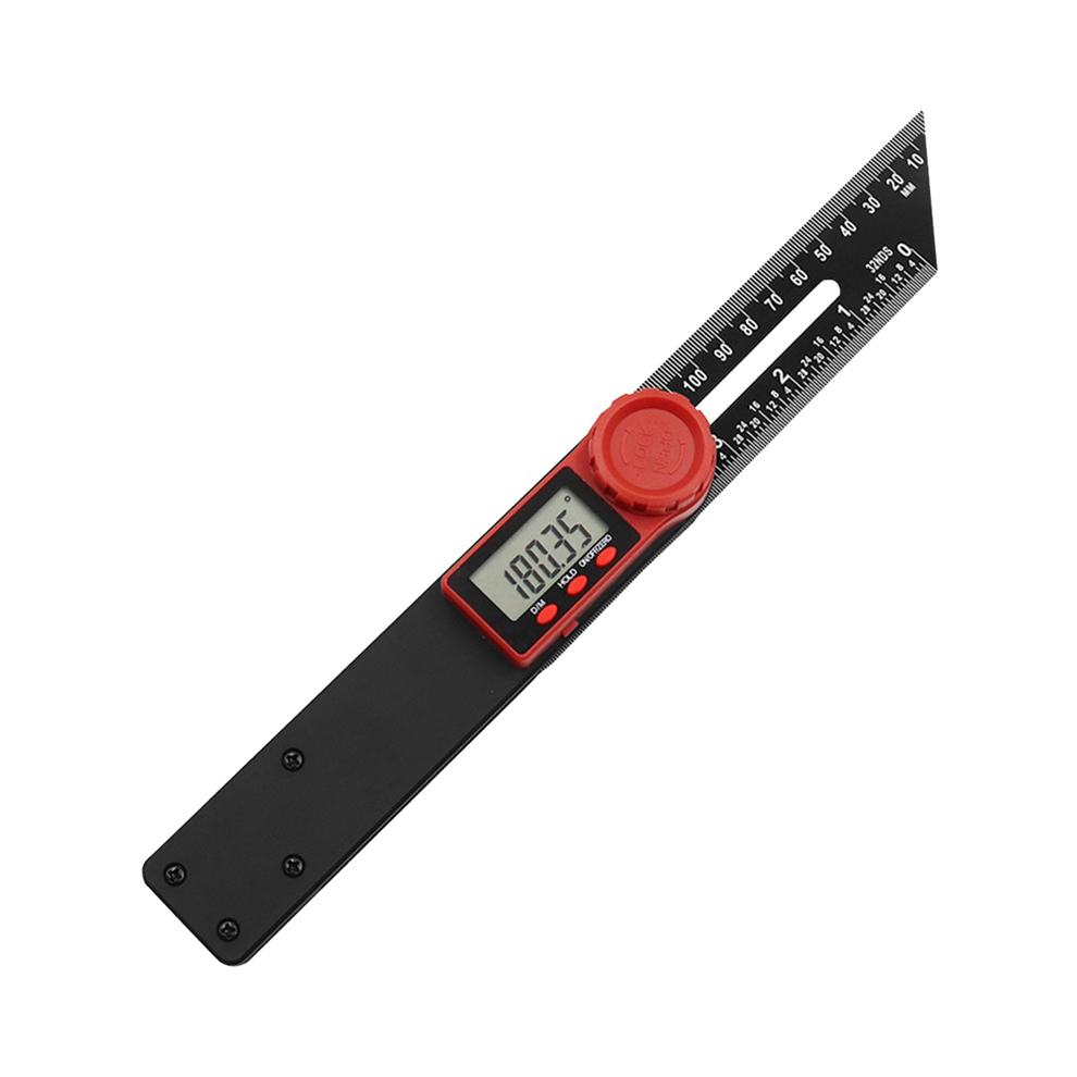 Digital Goniometer Ttype Bevel Gauge And Protractor 180Mm/360 Lcd Display For Woodworking Metalworking Construction 4852431788424