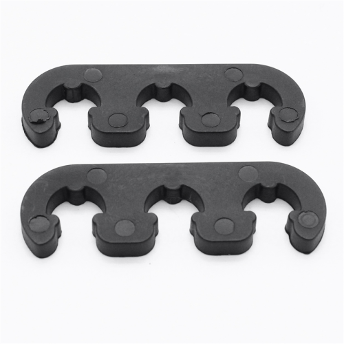 Universal 7mm 8mm για διαχωριστή καλωδίων μπουζί, κλιπ καλωδίου ανάφλεξης μαύρο 1