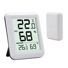 Draadloze thermometer, hygrometer, babykamer, digitale LCD-temperatuur-vochtigheidsmeter, binnen- en buitenweerstationsensor