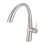 Living And Home G1/2 Pull-out Sprayer Retractable Kitchen Faucet with 2 Modes, Silver 3