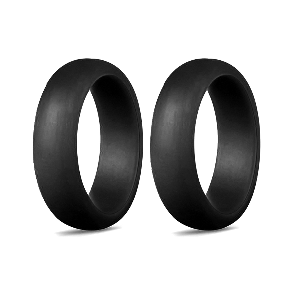 Bagues de mariage en silicone de 5,7 mm, populaires pour hommes et femmes, bagues de sport en plein air respectueuses de l'environnement, x2 5