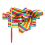 Παιδικό Ρυθμικό Μπαστούνι Ribbon Dance Rainbow με Πολύχρωμα Αθλητικά Είδη (6M) 1