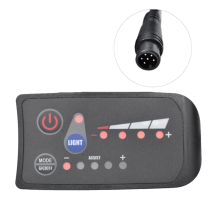 S810 E-Bike Meter LED-Anzeige 48V IP65 UART-Protokoll für Elektro-Fahrrad 6PIN