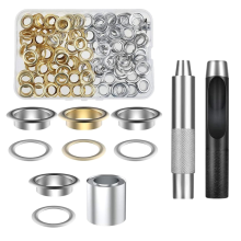 1 Set of Hole Punch Tool Metal Eyelet Installation for Bag Cloth Fabric Canvas Garment Diameter 12mm