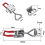 10Pcs Toggle Latch Clamp, 304 Stainless Steel Pull Hasp Latches, Quick Release Hand Tool Clamp 8