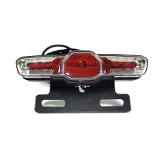 Electric Bicycle Tail Light with Turn Signal and Brake Compatible 12-80V for Brightening(6Pin)