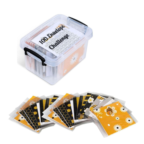 100 stuks envelop challenge boxset, budgetplannerboek voor budgettering