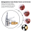 2-teiliger Lock-on-Reifenfüller mit Luftfutter, Metallverriegelung mit Ablassventil, 8 mm Standardventilgewinde 5