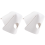2 protectores de puntera para patines, reemplazables (blancos) 1