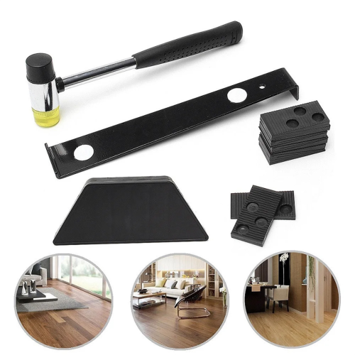 Wood Laminate Flooring Installation Tool Floor Fitting Kit with 20Pcs Spacers Set 2