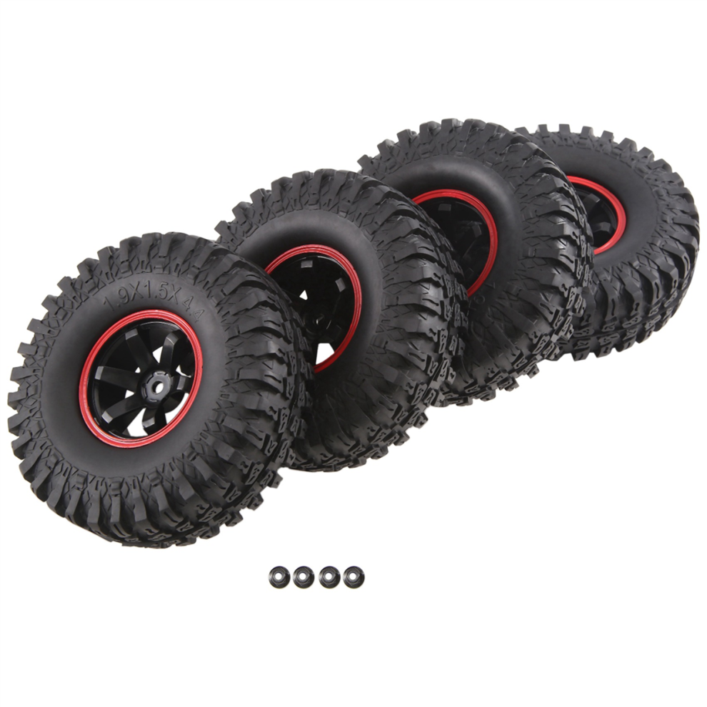 115Mm Hight 12Mm Hex Rc Truck Wheels And Tires For 1/10 Scale Off Road Set Of 4 4852431797631