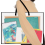Pacote com 2 estojos de arte de 19 x 25 polegadas, pasta para arte, pôsteres, bolsa de armazenamento com zíper e alça 6