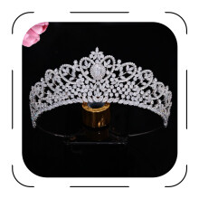 JORSNOVS COURNES DE MARIAGE POUR LA MARE CUBIQUE CUBIQUE ZIRCONIA TIARAS CHEMPS DIAMOND CORONA DE Novia Quinceanera Zircon Bandband