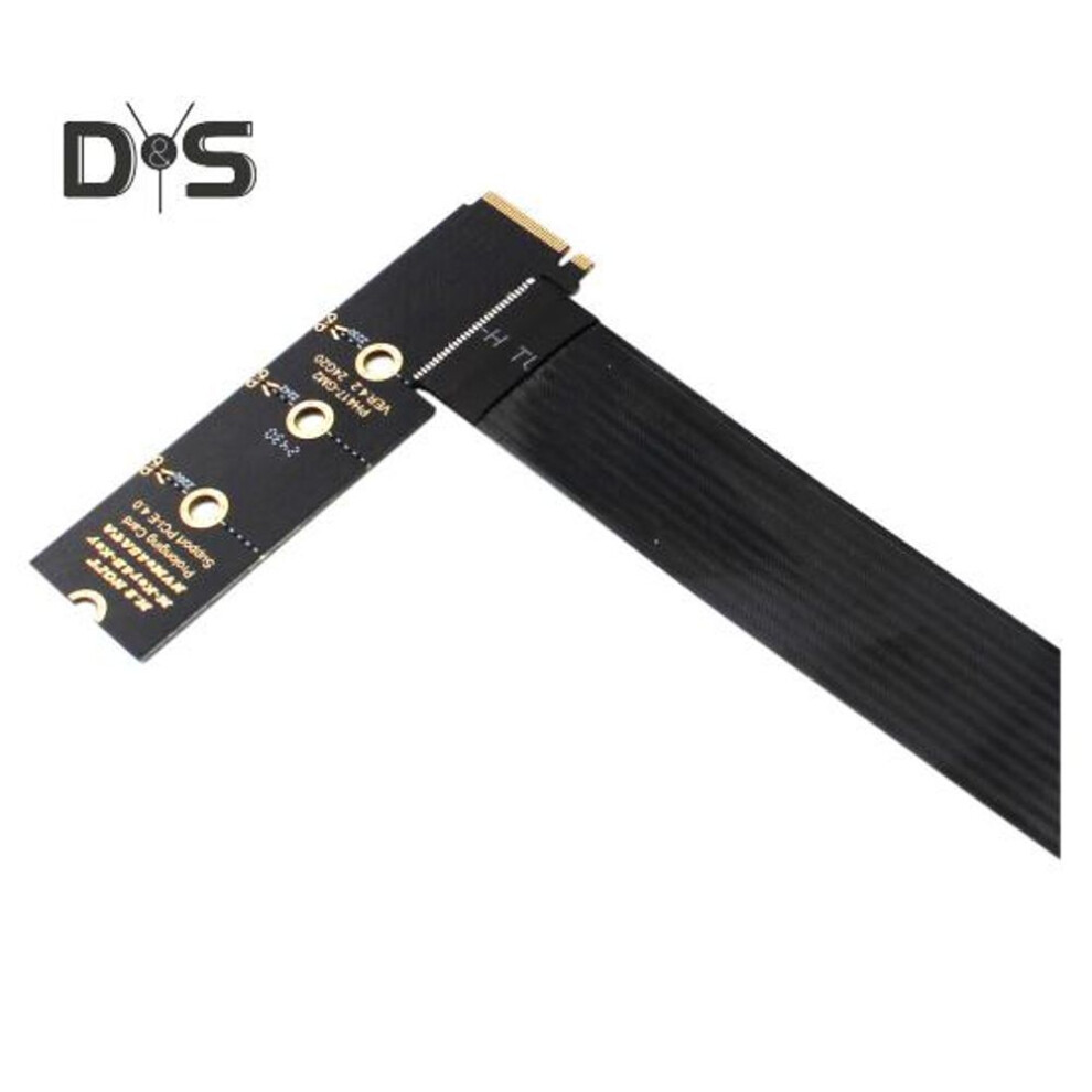 (as the picture, B) Expansion Cord High-Speed Data Transfer Easy to Install Broad Compatibility NGFF M.2 M-KEY NVME PCIe 4.0 Extension Cable