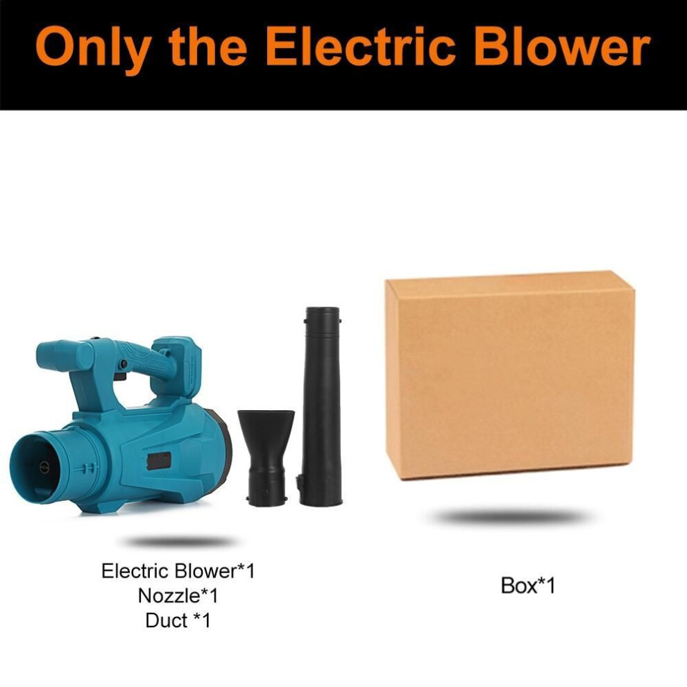 (Only machine) 388vf 6 Speed Industry Cordless Air Blower Snow Blower Dust Leaf Collector Cleaning Sweeper Garden Tool 4200w With 2 Battery