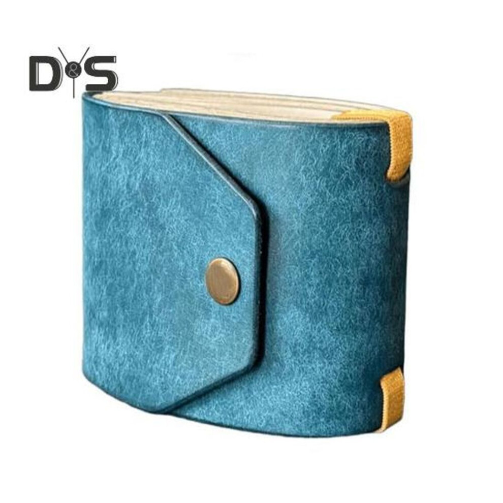 (blue) Cash Wrap Wallet Fast Cash Access Money Holder Faux Leather Cash Organizer with Magnetic Clasp Handy Purse for Bartender Barber