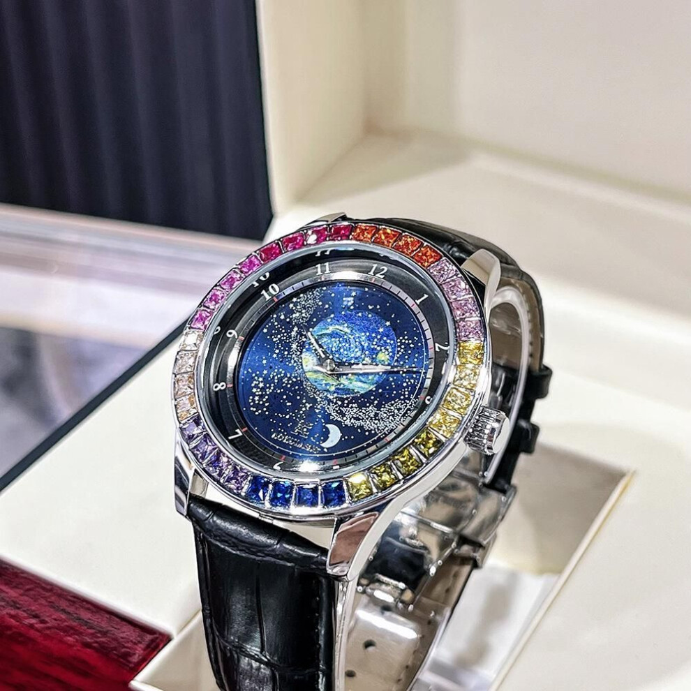 Augustus Luminous Starry Sky Men's Automatic Waterproof Watch