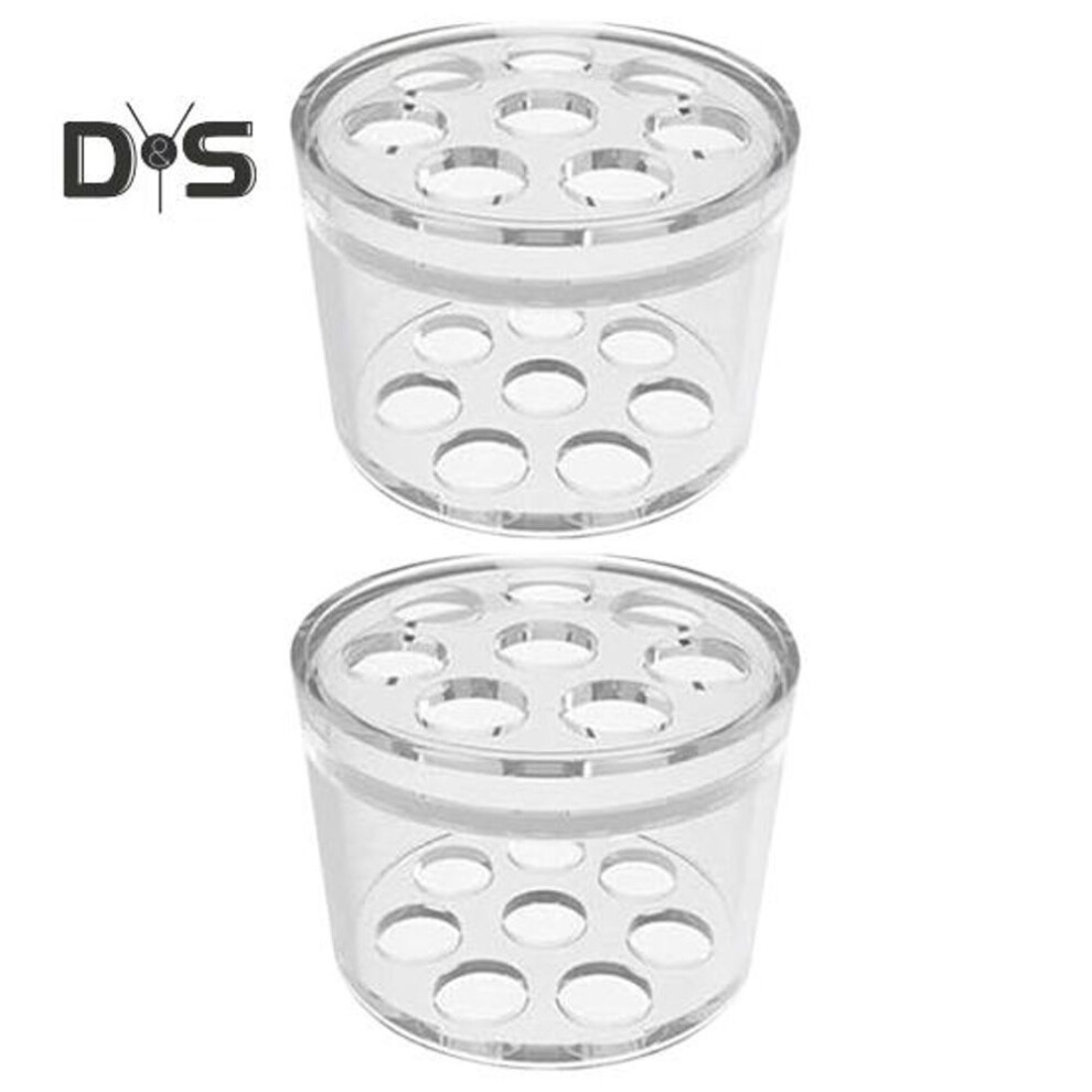 (transparent, S) 2Pcs Spiral Ikebana Stem Holder DIY Bouquet Twister Vase Flower Arranger Grid Multi-holes Plant Fixation Stand Floral Arrangement Tool