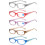 (+4.00, Purple) Womens Reading Glasses Blue Light Blocking Spring Hinge Readers 2