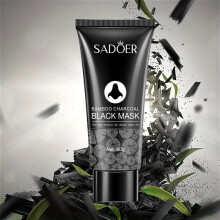 Masque Noir De Chou En Bambou - Masque Facial Midimente, Pas -latex Et Hypoallergénique