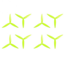 4 Pairs 7040 7x4x3 3-Blade PC Propeller CW+CCW Fluorescent Yellow